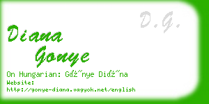 diana gonye business card